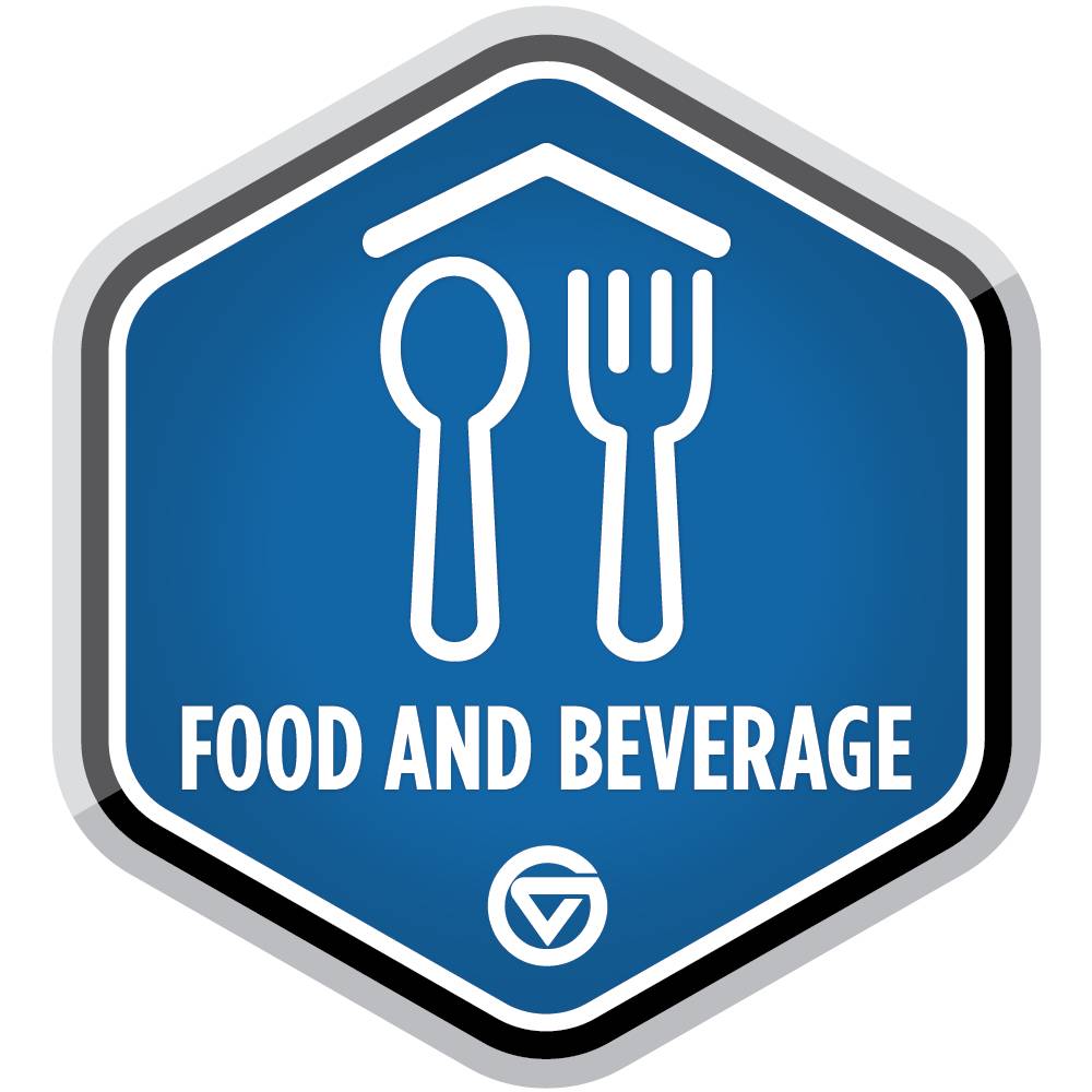 Food and Beverage badge.